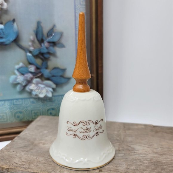 Hummel  Goebel Wood Handle Porcelain Bell Sisters - Picture 4 of 7